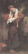 Adolphe William Bouguereau Little Marauders (mk26) oil on canvas